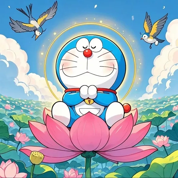 Ảnh hình nền điện thoại Doraemon đáng yêu