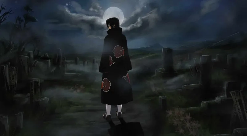 Hình nền Itachi ấn tượng mang phong cách u ám cuốn hút