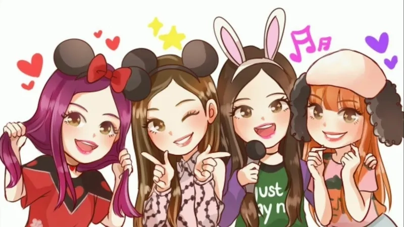 Tải ngay hình nền điện thoại blackpink cute độc đáo