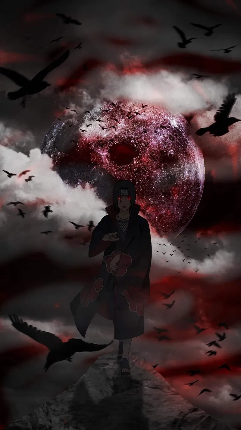 Hình Itachi sharingan mang dấu ấn đặc trưng khó quên