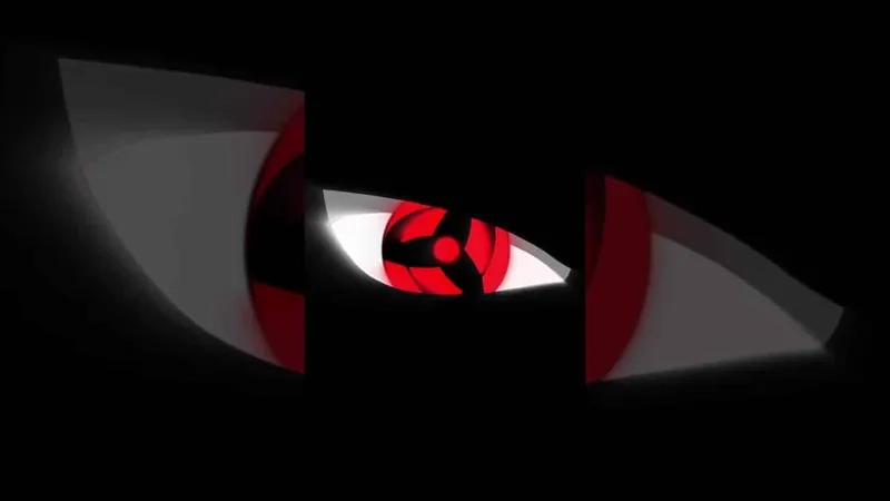 Hình xăm sharingan Itachi thể hiện sức mạnh huyền thoại