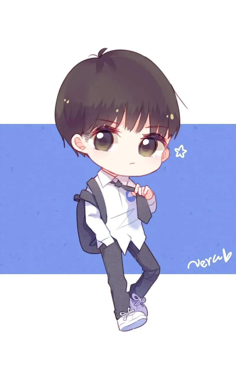 Hình ảnh anime cute chibi nam phong cách Nhật Bản siêu dễ thương