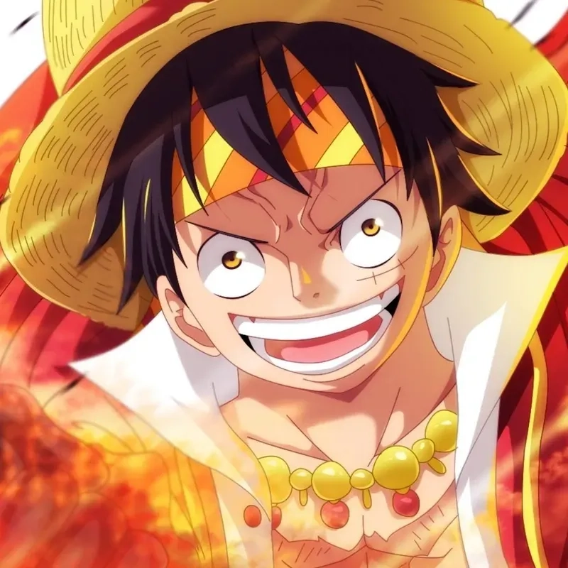 Luffy anime siêu ngầu trong avatar anime Luffy