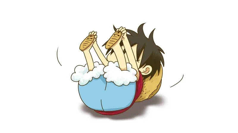 Luffy chibi siêu dễ thương trong ảnh Luffy chibi cute