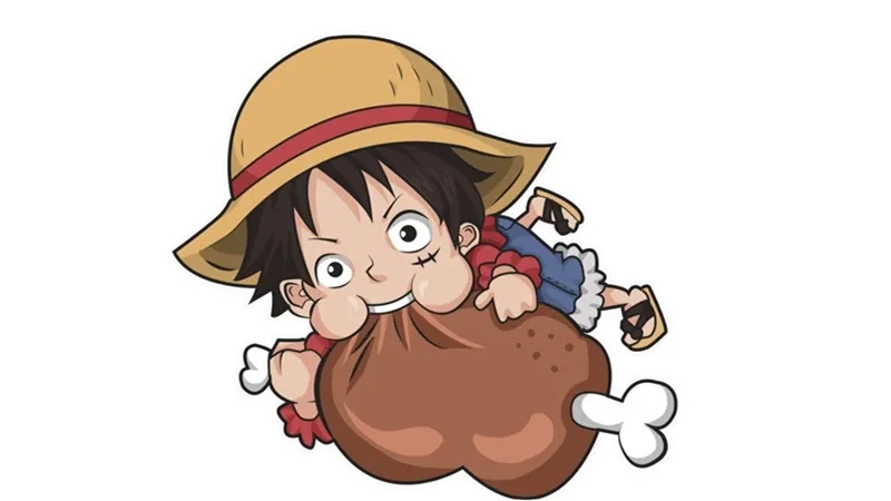 Hóa thân nhân vật Luffy trong One Piece chibi Luffy