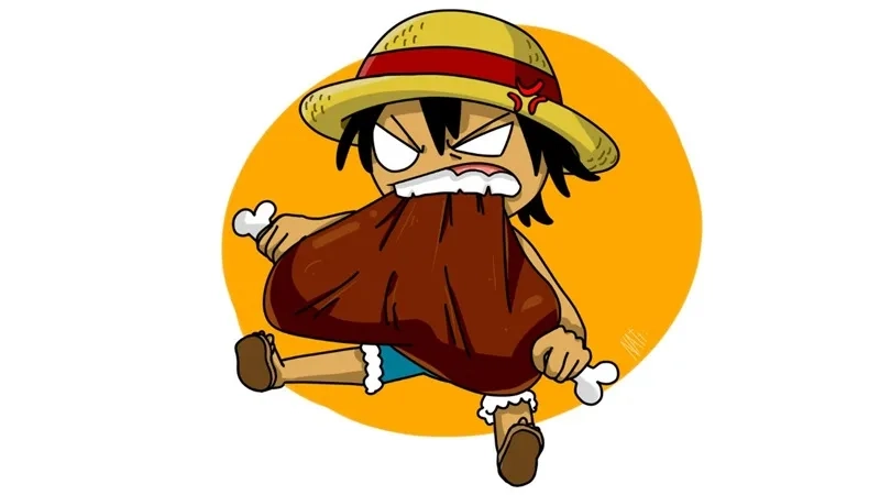 Luffy Gear 5 chibi đáng yêu trong ảnh Luffy Gear 5 chibi cute