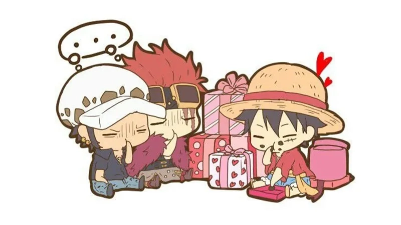 Hình ảnh Luffy chibi siêu ngầu từ ảnh One Piece Luffy chibi