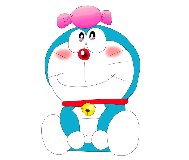 Hình Doraemon ngầu làm nổi bật điện thoại