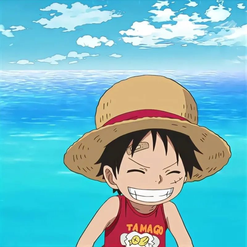 Luffy khi còn nhỏ xinh xắn trong bé Luffy