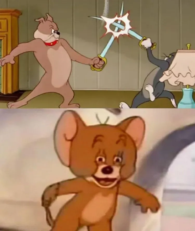 Tom and Jerry meme face siêu hài hước dễ thương