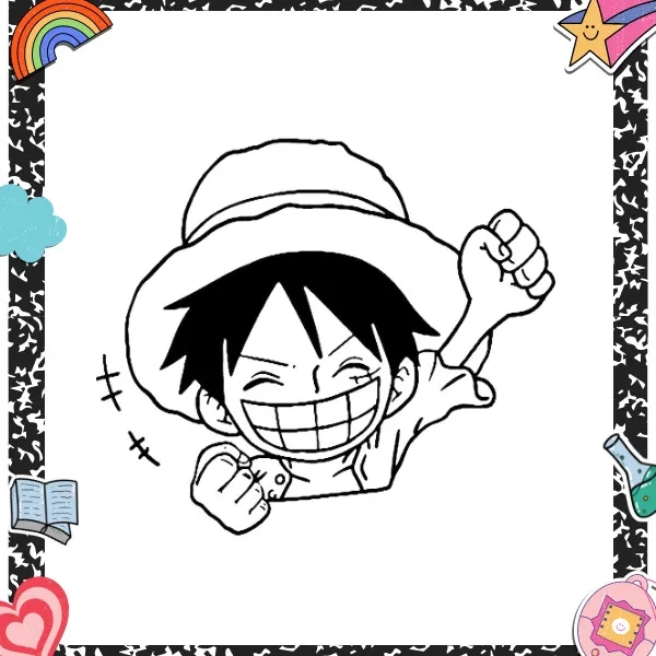 Thử tài năng hội họa với vẽ chibi Luffy