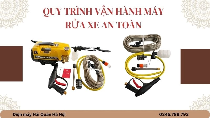 Quy trình vận hành máy rửa xe an toàn trong nhà máy 