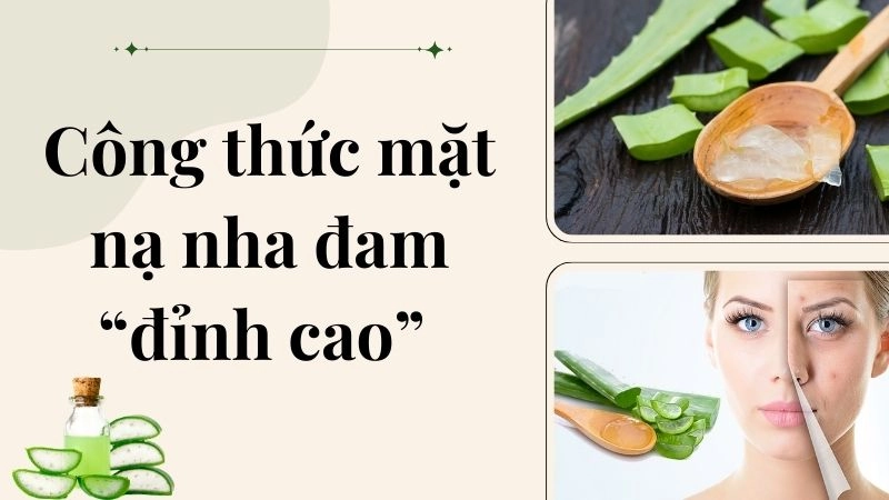 Công thức mặt nạ nha đam “đỉnh cao” cho từng loại tổn thương