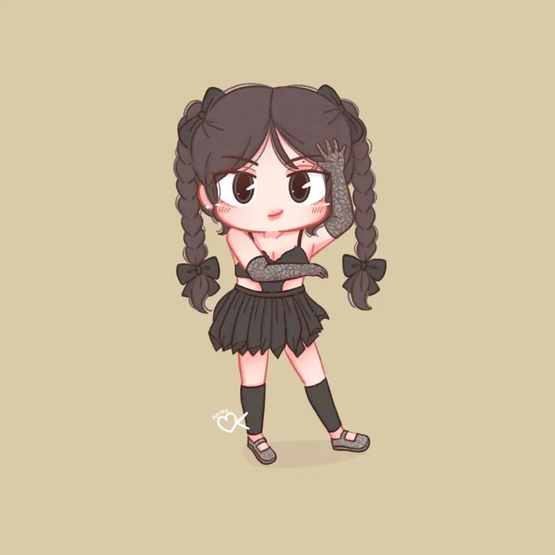 Nét vẽ ngộ nghĩnh đốn tim fan của Chibi Jennie Blackpink