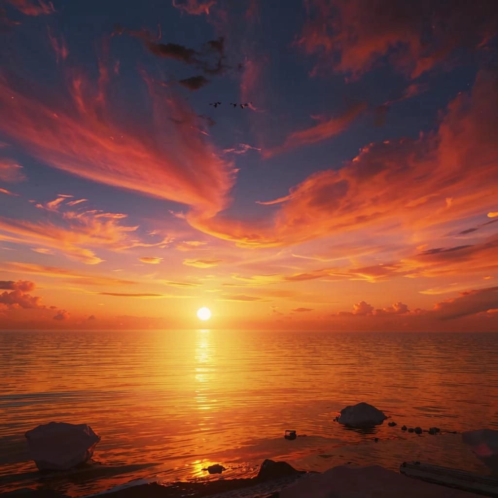 Gửi gắm những tâm sự vào tấm ảnh cảnh hoàng hôn buồn man mác