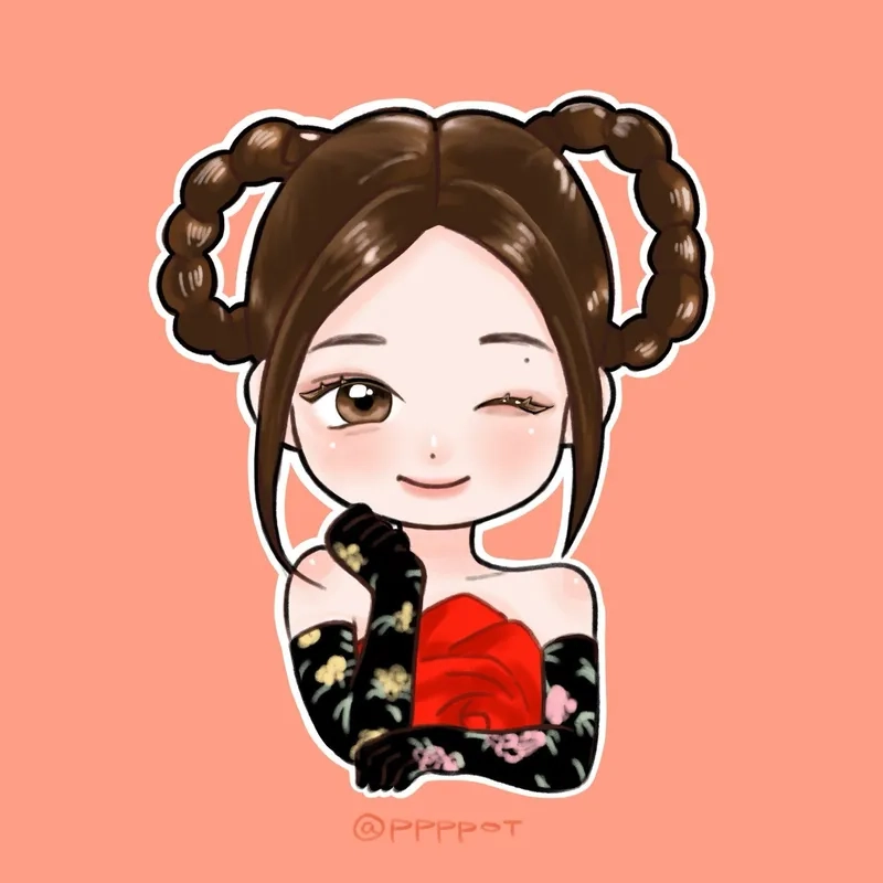 Không thể rời mắt trước phiên bản Jennie chibi cute lạc lối