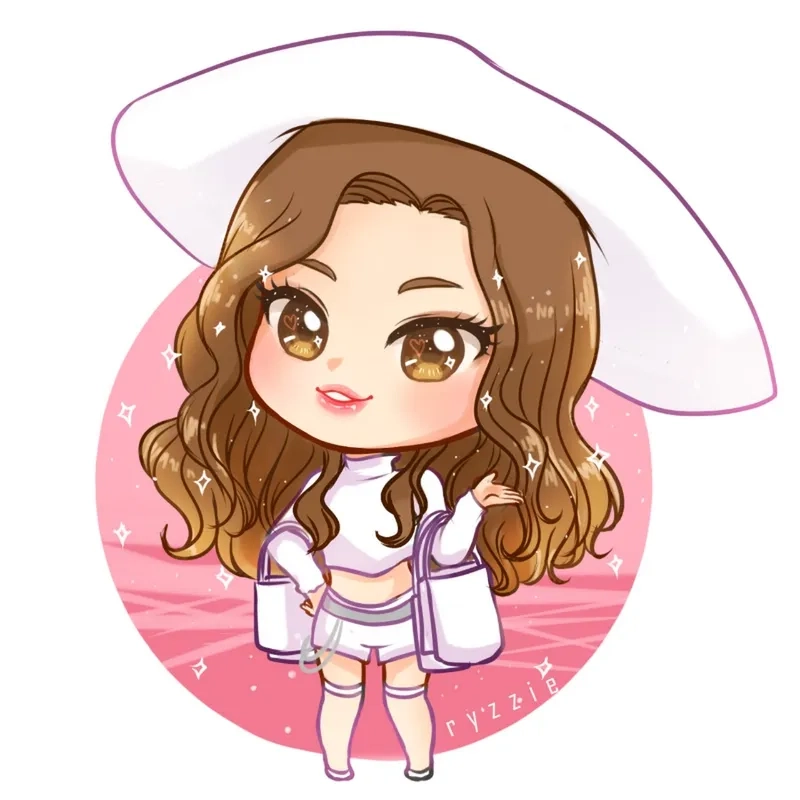Quý cô Chanel sang chảnh trong nét vẽ ảnh Jennie chibi