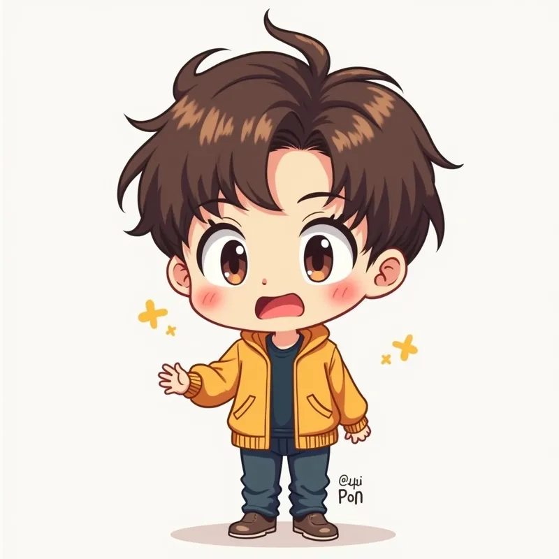 Bộ sưu tập ảnh chibi Jungkook làm hình nền cực xinh