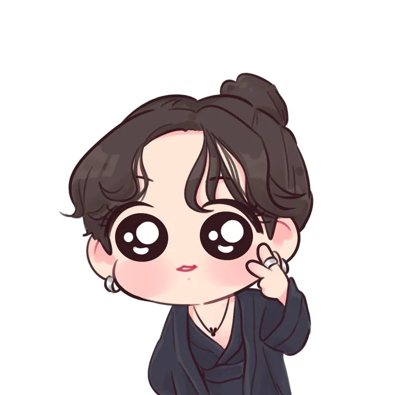 Thay áo mới cho dế yêu bằng hình nền Jungkook chibi