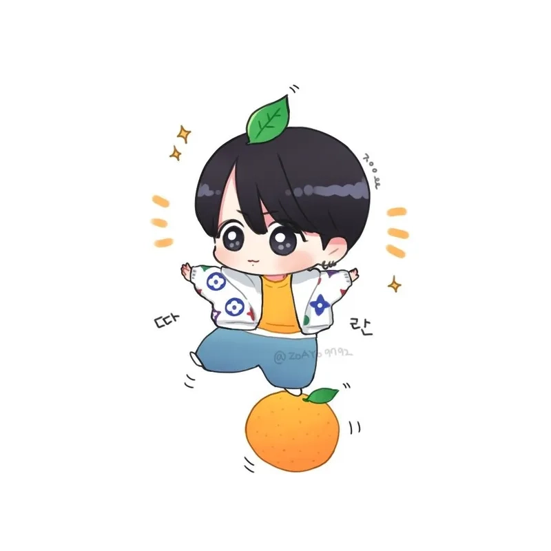Ngưỡng mộ tài năng fanart qua tranh Jungkook chibi