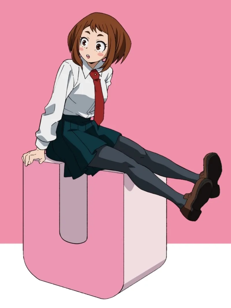 Ám ảnh nhưng buồn cười với Ochaco Uraraka smile meme