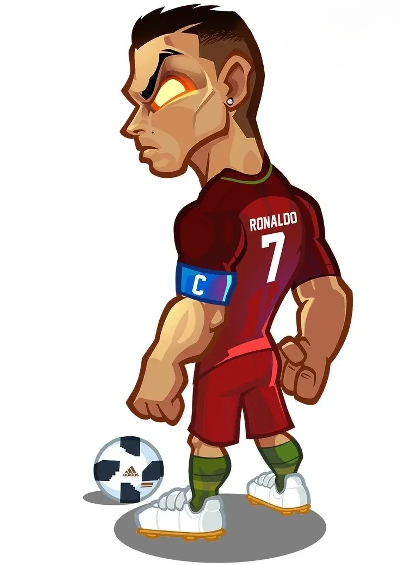 Đặt ngay avatar cực chất với hình Ronaldo chibi ngầu