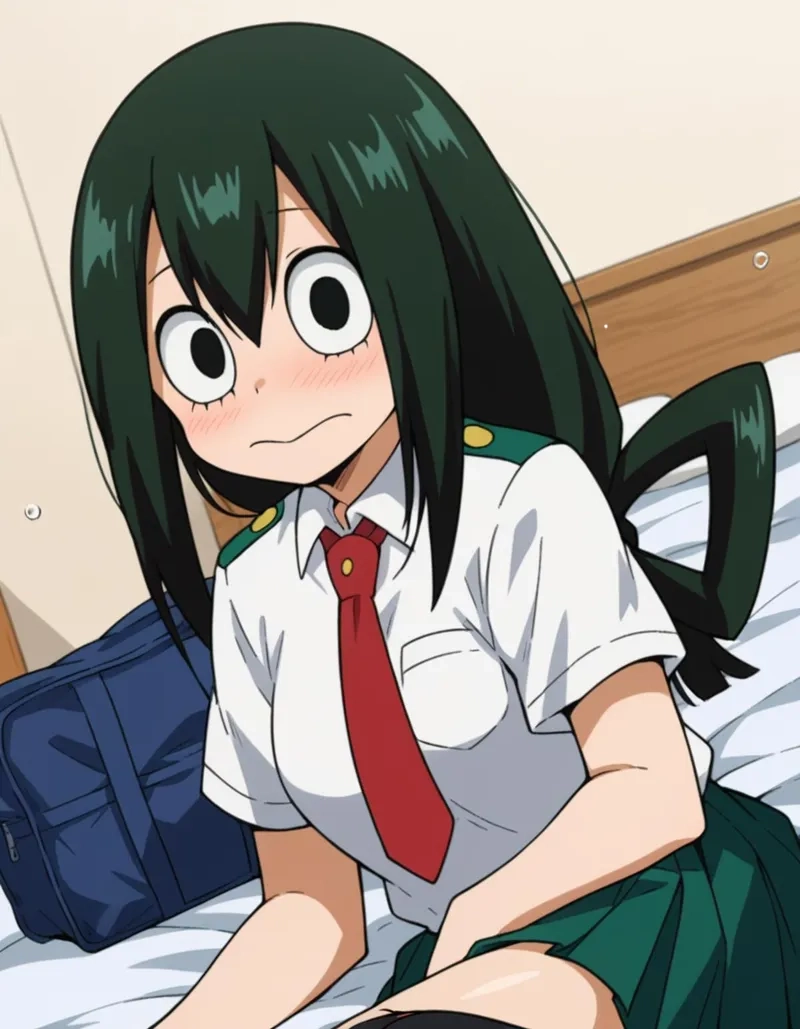 Tổng hợp những chiếc anime meme Tsuyu Asui mặn mòi