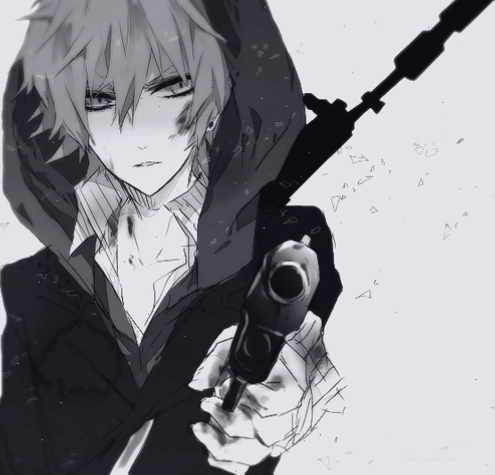 Ảnh Anime boy đen trắng lạnh lùng đẹp trai nhất