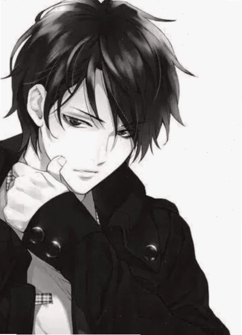 Ảnh anime boy đen trắng lạnh lùng, toát lên vẻ đẹp trai cuốn hút