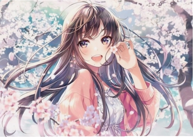 Ảnh anime nữ đẹp ngầu với ánh mắt sắc sảo và mái tóc bạch kim ấn tượng