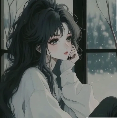 Ảnh anime nữ ngầu lạnh lùng với vẻ đẹp quyền lực, che mặt