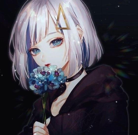 Ảnh anime nữ với trang phục học sinh dễ thương