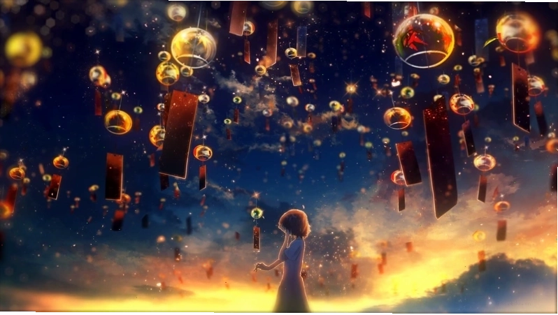 Ảnh bìa anime phong cảnh thiên nhiên hùng vĩ