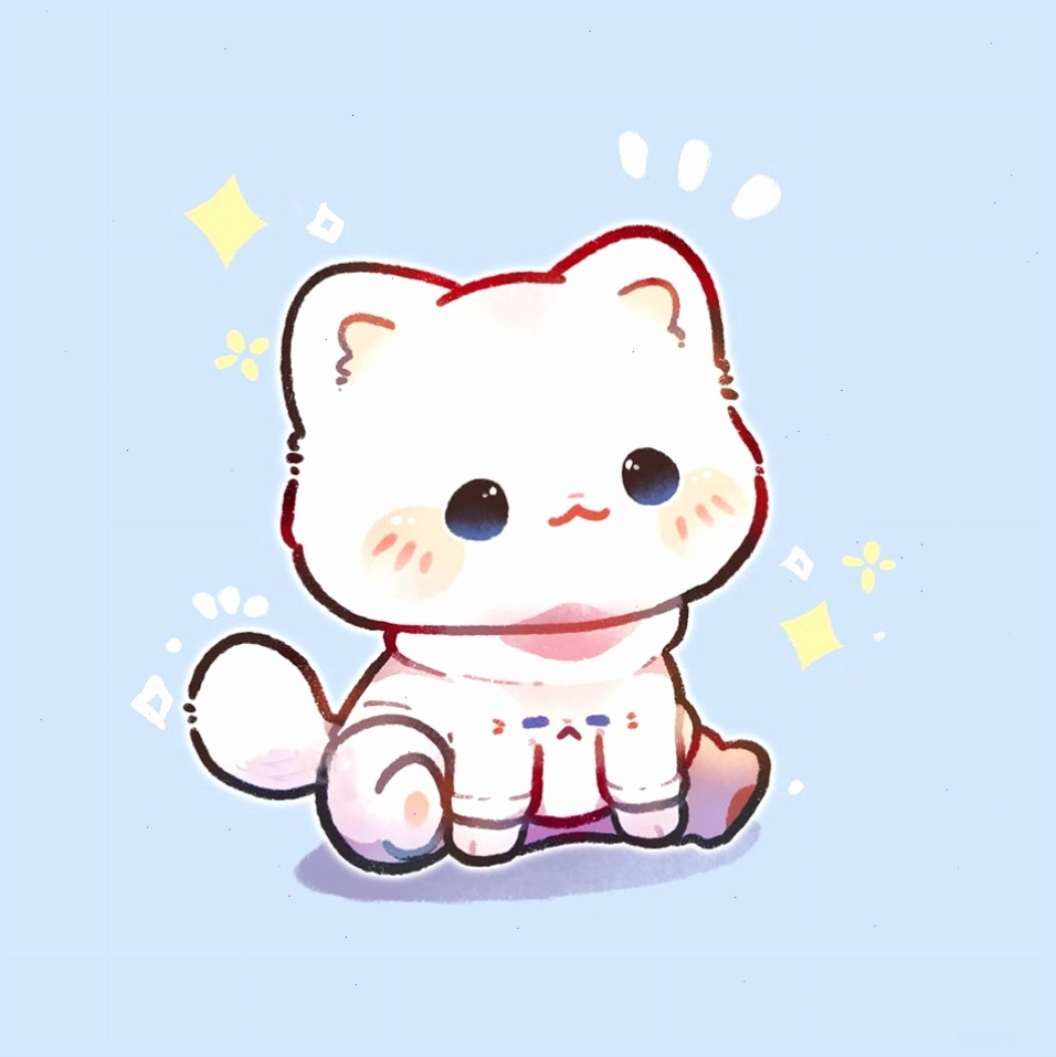 Ảnh bìa chibi hình mèo đáng yêu