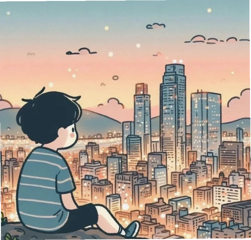 Ảnh chibi buồn thể hiện tâm trạng cô đơn