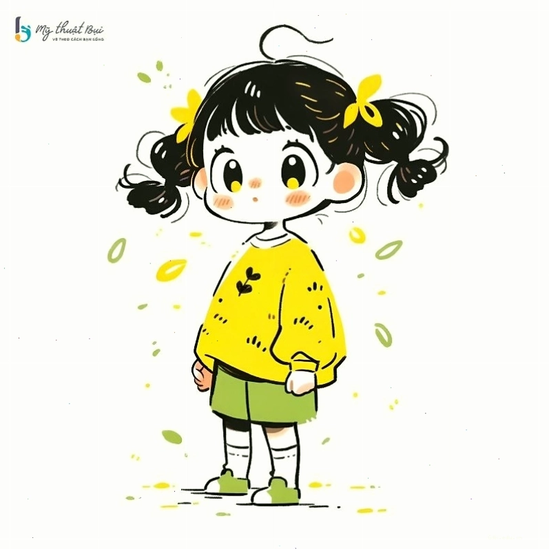 Ảnh chibi ngầu nữ với phong cách thời trang sành điệu