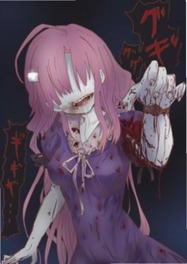 Ảnh gái anime che mặt kinh dị