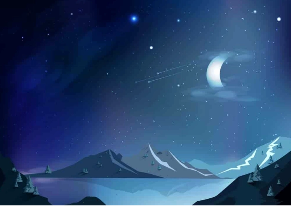 Ảnh nền Anime Galaxy đẹp ấn tượng với các cụm sao