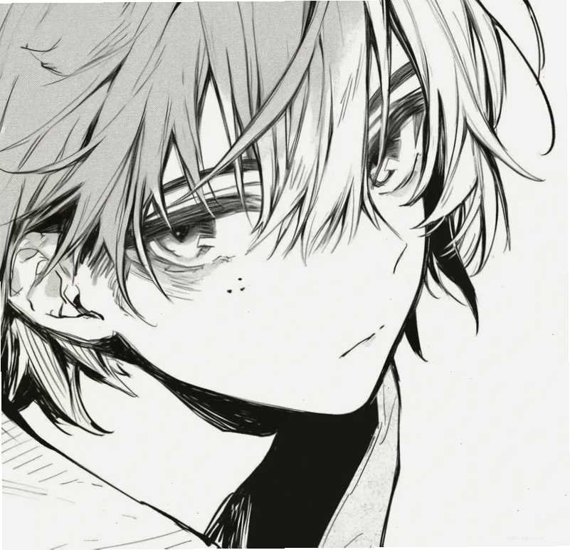 Anime nam lạnh lùng với đôi mắt xanh biếc