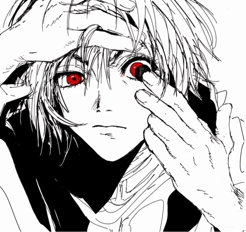 Anime nam với biểu cảm lạnh lùng trong bộ quân phục