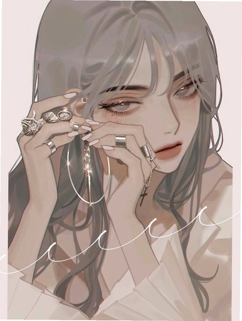 Anime nữ ngầu lạnh lùng với ánh mắt bí ẩn