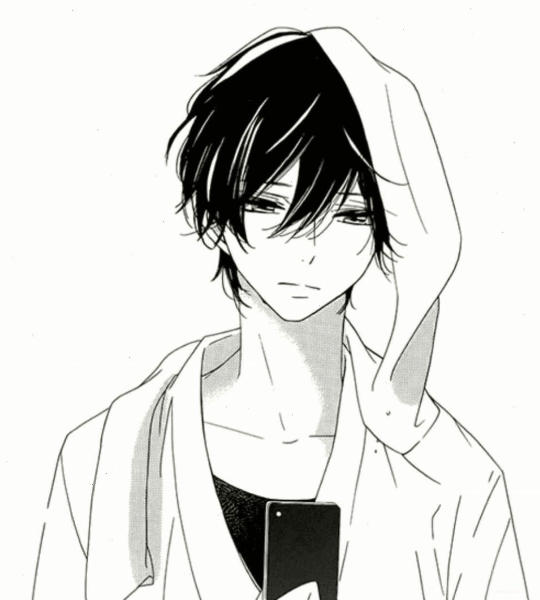 Anime trắng đen nam đẹp với phong cách lạnh lùng, cuốn hút