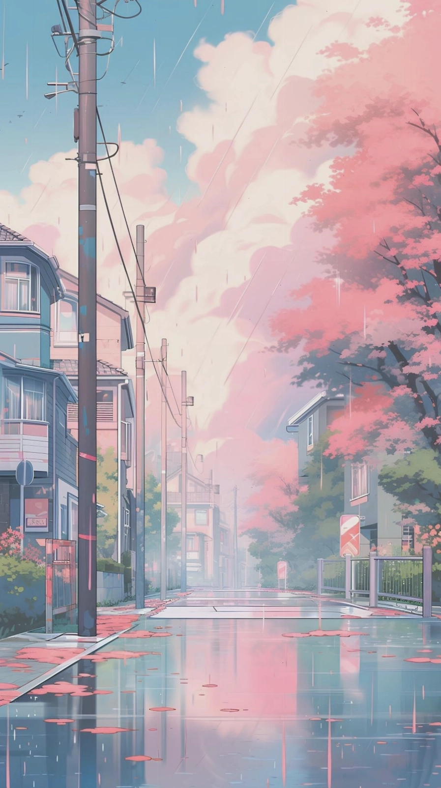 Avatar anime 4k màu hồng lãng mạn
