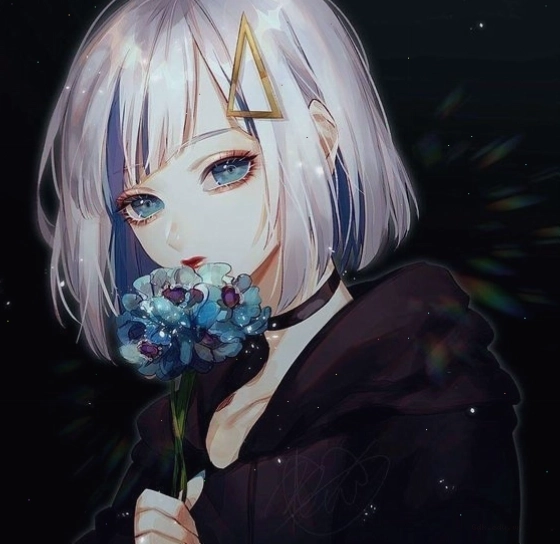 Avatar anime cô gái với nét vẽ mềm mại và màu sắc hài hòa