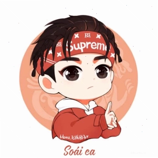Avatar anime nam cute với nụ cười tỏa nắng và mái tóc vuốt ngược cá tính