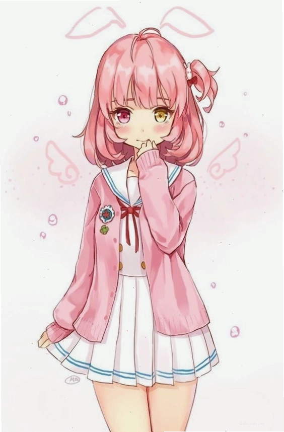 Avatar anime nam với mái tóc dài và nét đẹp phi giới tính