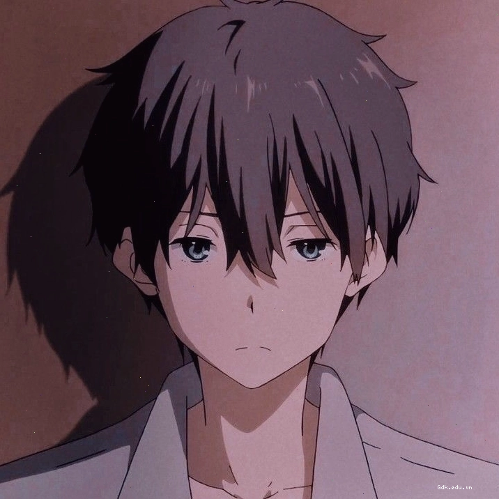 Avatar anime nam với mái tóc trắng ấn tượng