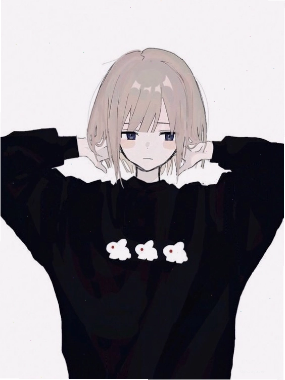 Avatar anime nữ dễ thương với biểu cảm ngộ nghĩnh