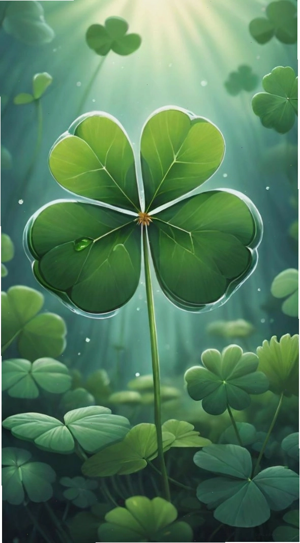 Avatar cỏ 4 lá cute đáng yêu
