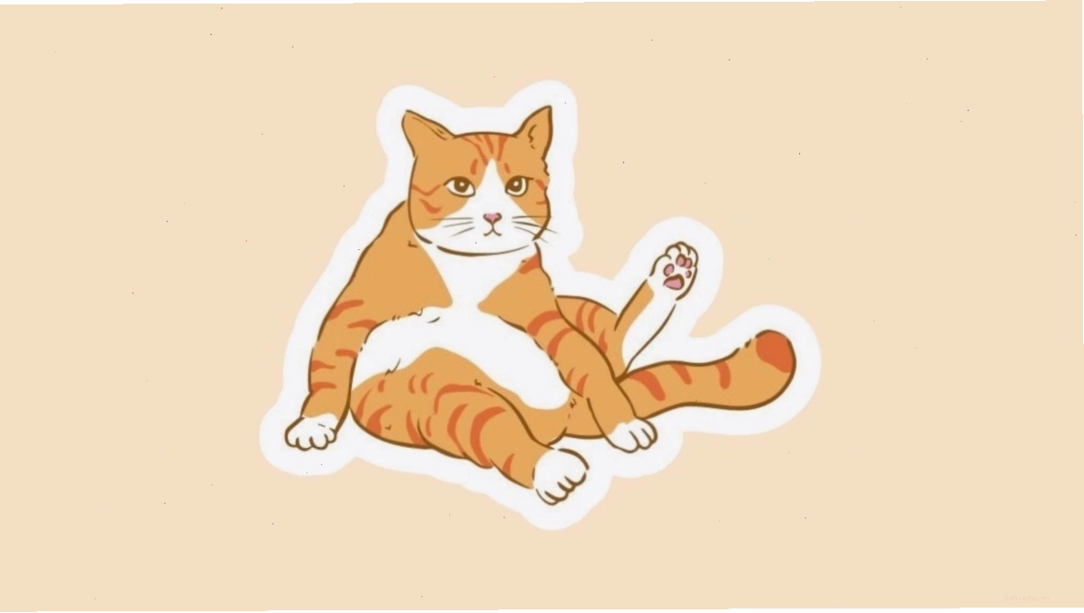 Avatar mèo chibi đang ăn cá
